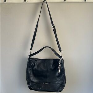Coach Black Leather Shoulder Bag